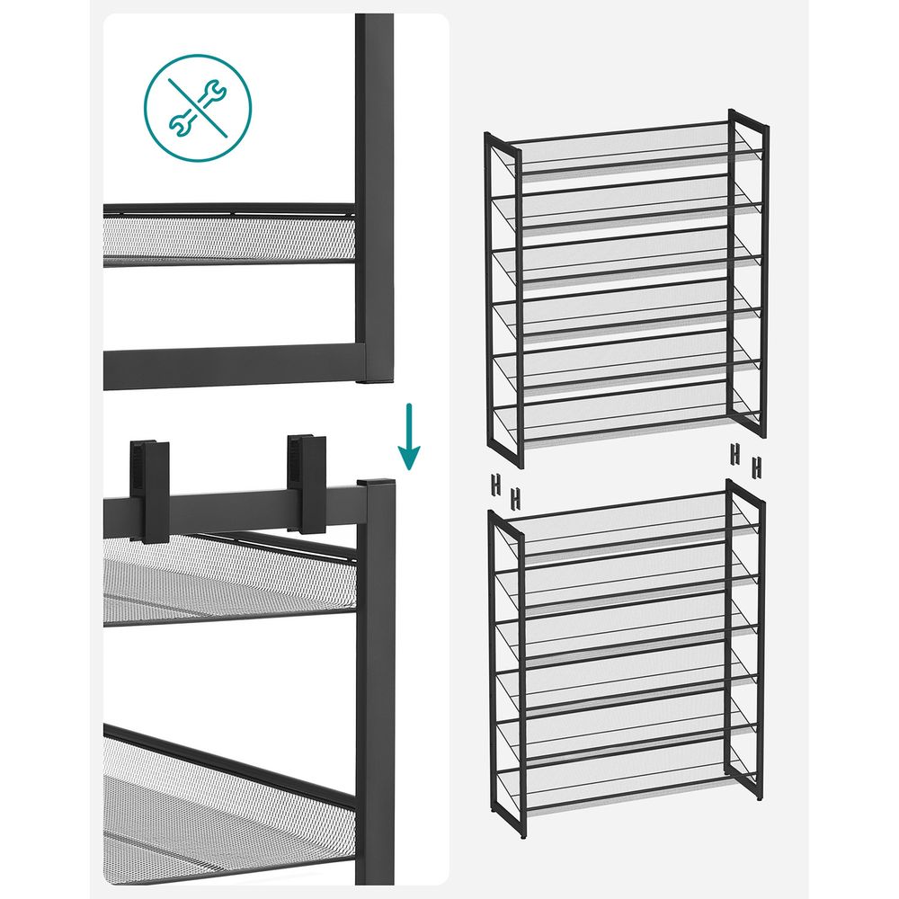 Schoenenrek 12-laags - Stapelbaar Opbergrek - Schoenenorganizer