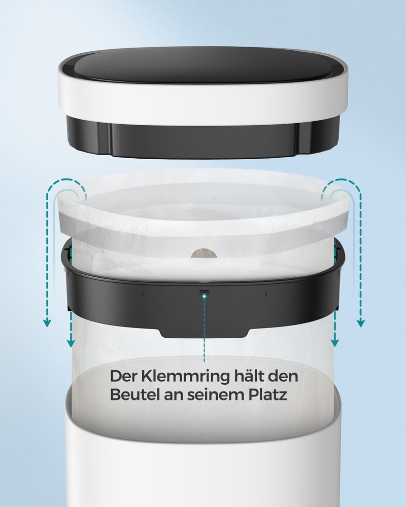 Slimme sensor Afvalemmer 50L - Prullenbak - Compact