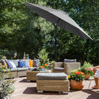 Solar LED Parasol Ø 2.7 of 3 Meter - Tuinparasol met Kantelfunctie
