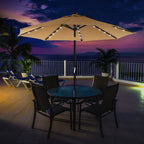 Solar LED Parasol Ø 2.7 of 3 Meter - Tuinparasol met Kantelfunctie