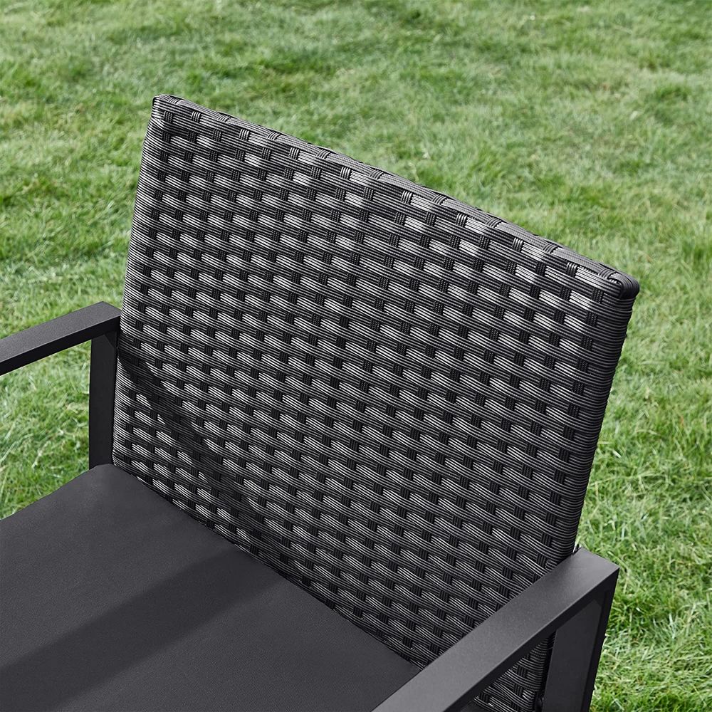 Stijlvol Balkonset met Rattanlook - Tuinset - Tuinstoelen met tafeltje