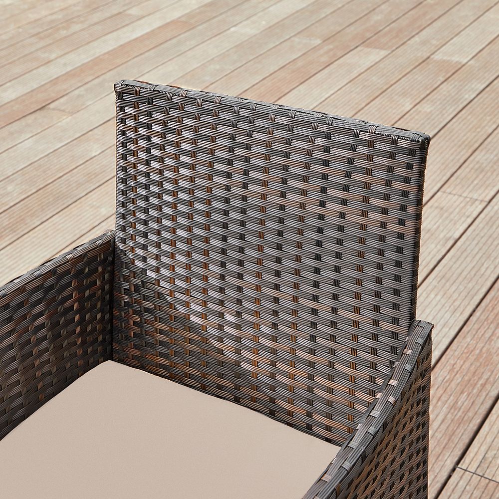 Tuinset 3-delig - Tuinmeubelset - Tuinstoelen en tafeltje - Polyrotaan