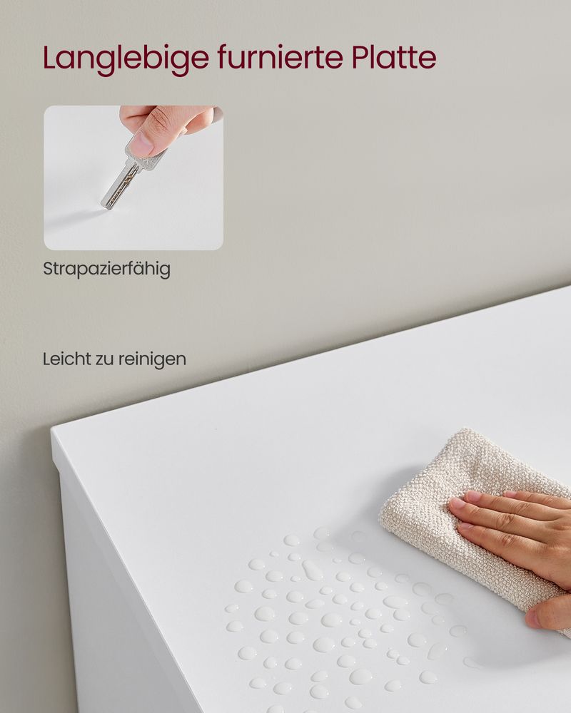 TV-meubel met LED-verlichting en verstelbare opbergruimte