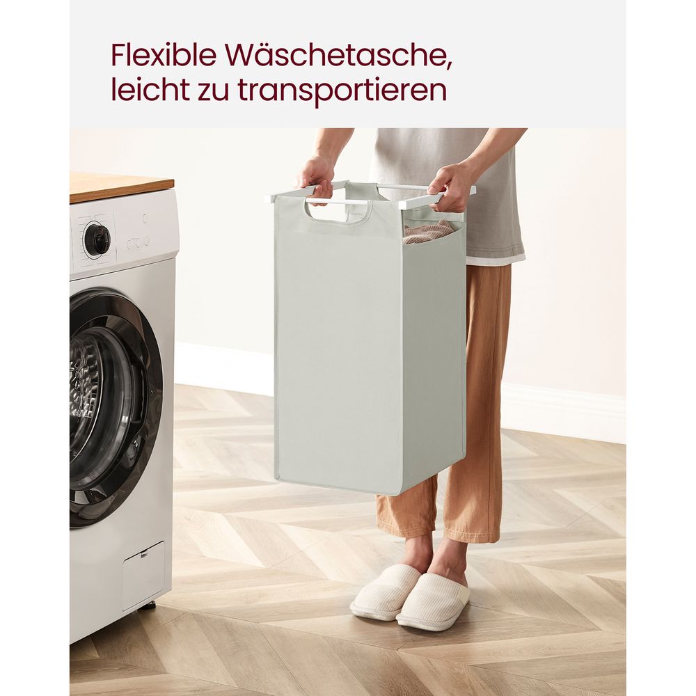 Wasmand en 2 Opbergplanken - Ideaal voor Wasgoed en Badaccessoires