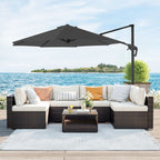 Zweefparasol Ø300 cm – Verstelbaar & UV-bescherming - 360° draaibaar