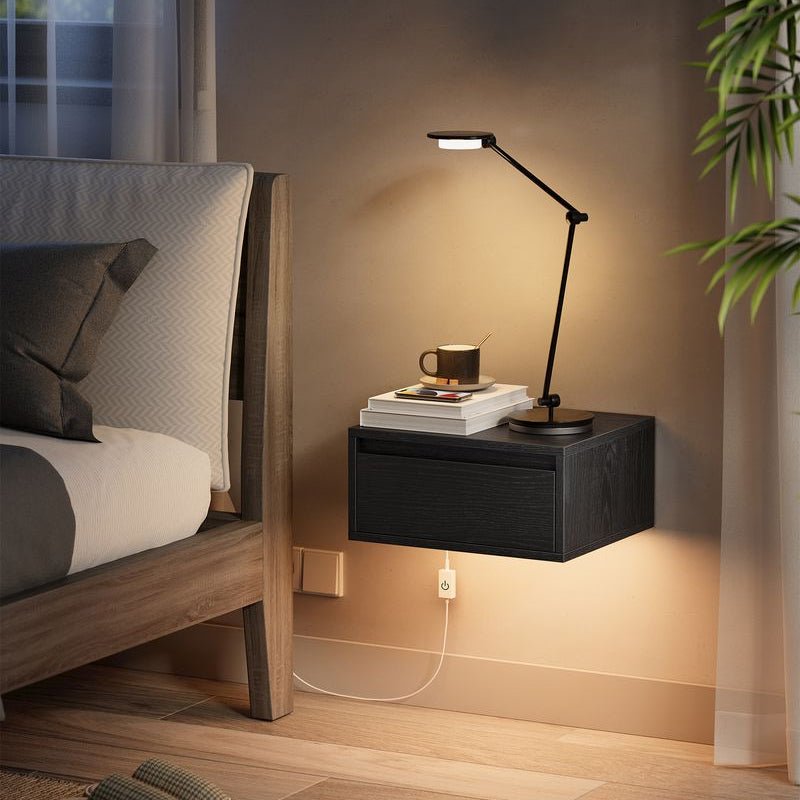 Zwevend Nachtkastje met LED-verlichting - Minimalistisch en Praktisch